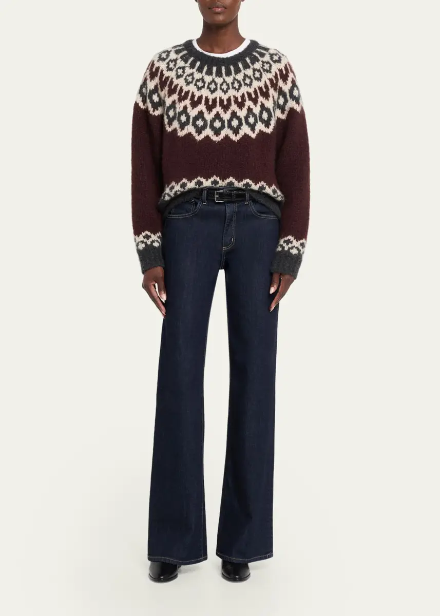 Nili Lotan Isaline Fair Isle Cashmere Sweater | Thumbnail 2 Nili Lotan Isaline Fair Isle Cashmere Sweater | Thumbnail 2