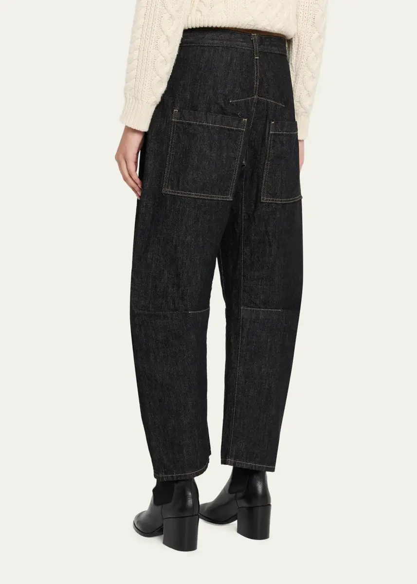 Nili Lotan Shon Barrel-Leg Denim Jeans | Thumbnail 3