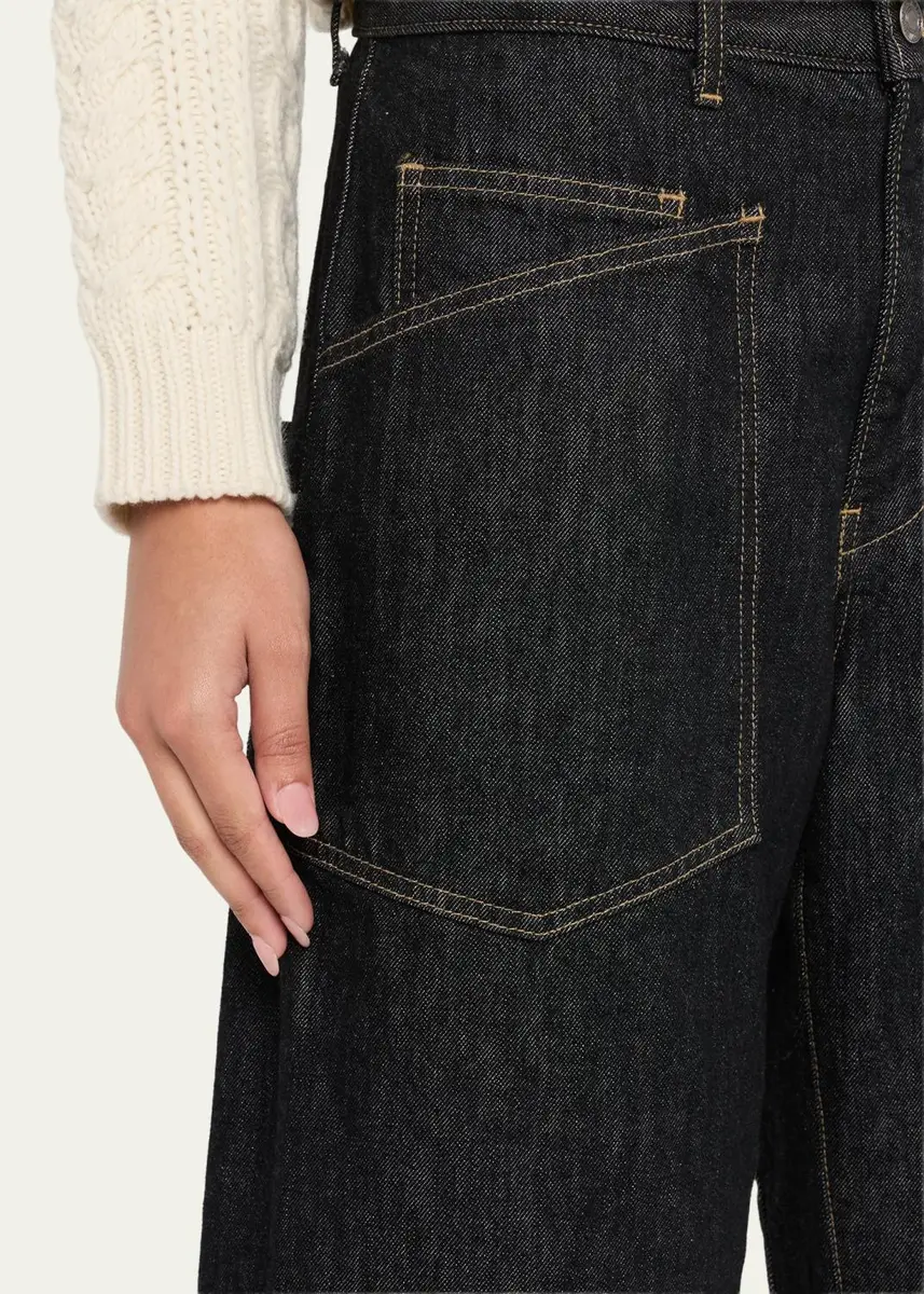 Nili Lotan Shon Barrel-Leg Denim Jeans | Thumbnail 5