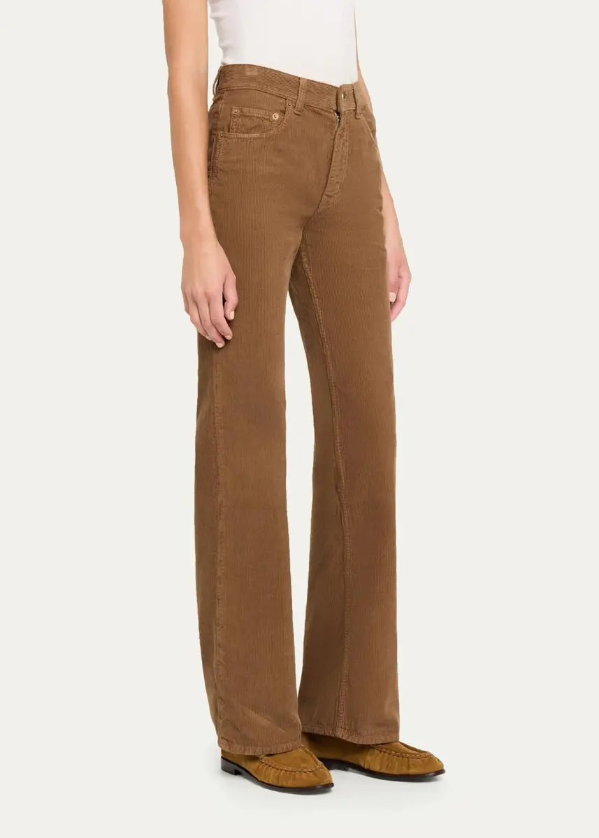 Saint Laurent 70s Corduroy Straight-Leg Jeans | Thumbnail 4