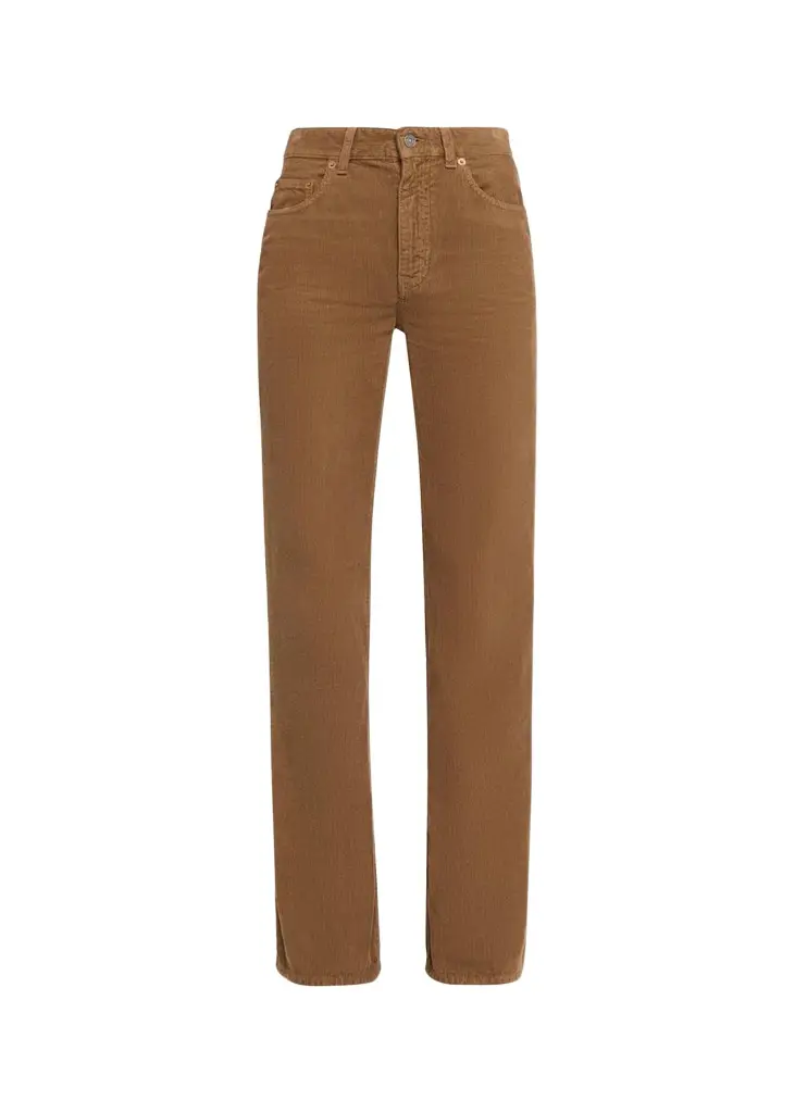 Saint Laurent 70s Corduroy Straight-Leg Jeans | Image 1 Saint Laurent 70s Corduroy Straight-Leg Jeans | Image 1