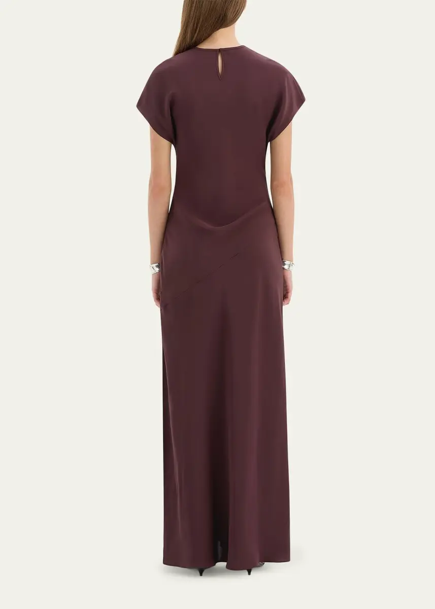 SIR. Noria Silk Cap-Sleeve Gown | Thumbnail 3 SIR. Noria Silk Cap-Sleeve Gown | Thumbnail 3