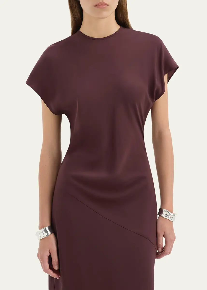 SIR. Noria Silk Cap-Sleeve Gown | Thumbnail 5 SIR. Noria Silk Cap-Sleeve Gown | Thumbnail 5