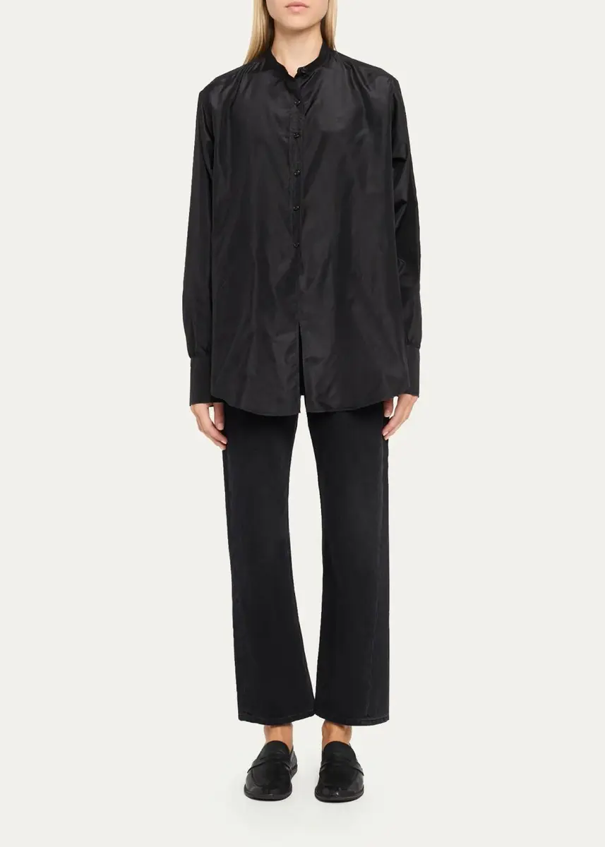 The Row Lula Silk Taffeta Button-Down Top | Thumbnail 2