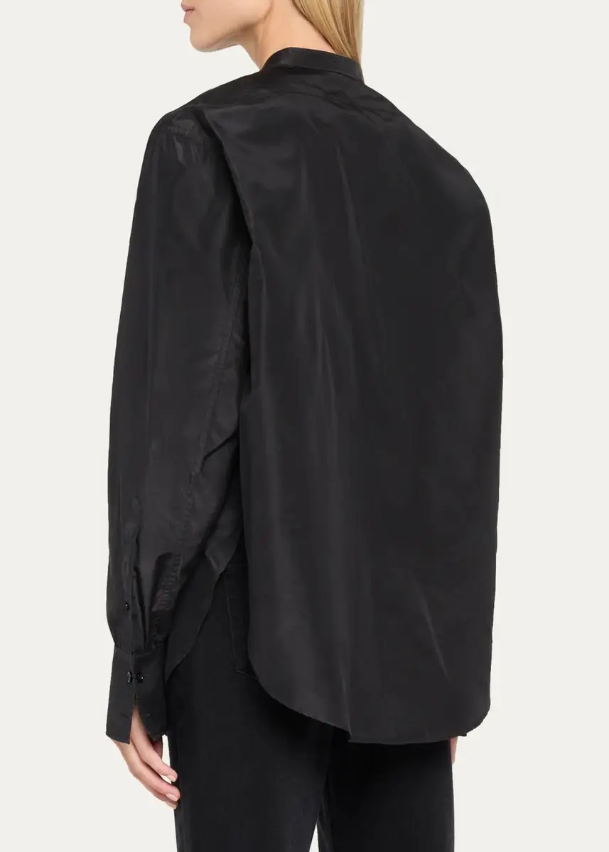 The Row Lula Silk Taffeta Button-Down Top | Thumbnail 3