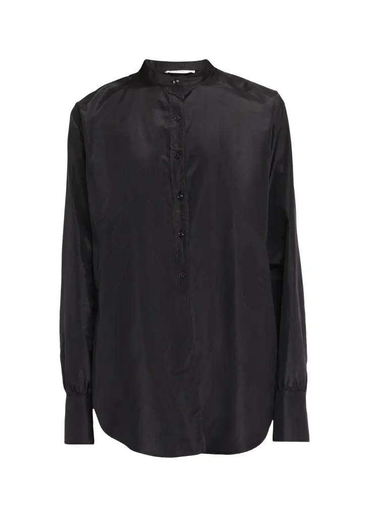 The Row Lula Silk Taffeta Button-Down Top | Image 1 The Row Lula Silk Taffeta Button-Down Top | Image 1