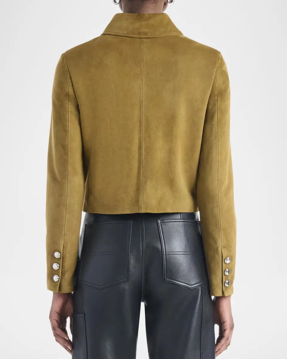 Altuzarra Astley Single-Breasted Suede Jacket | Thumbnail 3