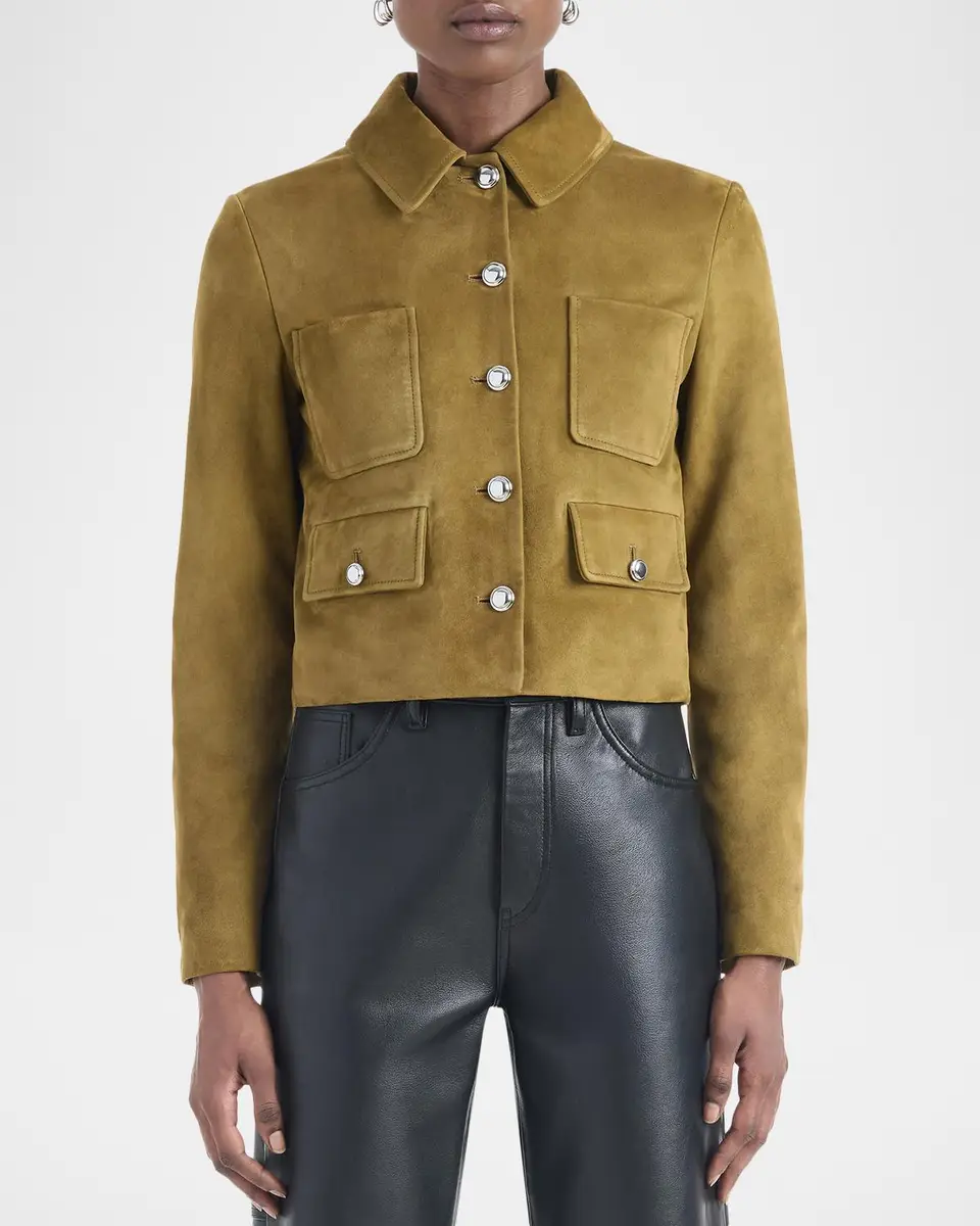 Altuzarra Astley Single-Breasted Suede Jacket | Thumbnail 4