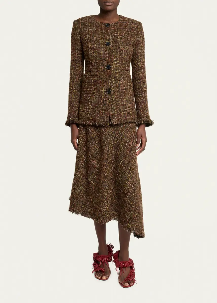 Proenza Schouler White Label Aurelia Tweed Jacket | Thumbnail 2 Proenza Schouler White Label Aurelia Tweed Jacket | Thumbnail 2