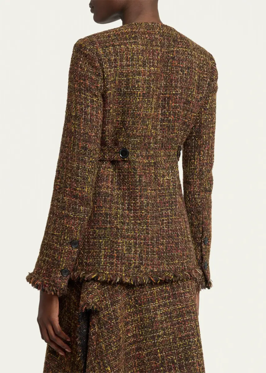 Proenza Schouler White Label Aurelia Tweed Jacket | Thumbnail 3 Proenza Schouler White Label Aurelia Tweed Jacket | Thumbnail 3