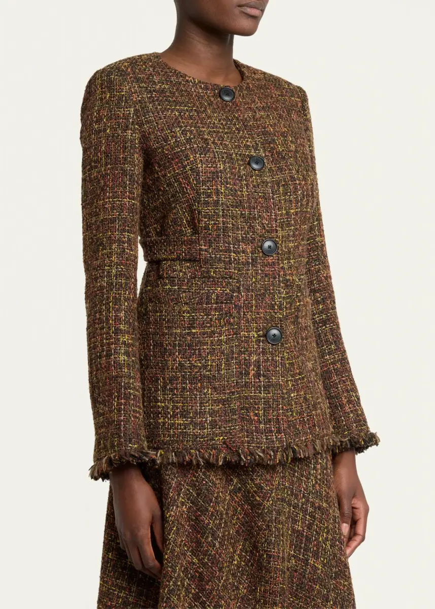 Proenza Schouler White Label Aurelia Tweed Jacket | Thumbnail 4 Proenza Schouler White Label Aurelia Tweed Jacket | Thumbnail 4