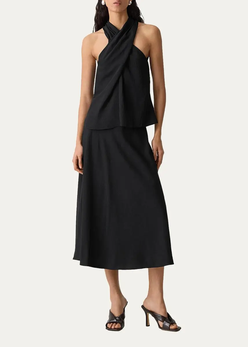 Theory Halter Solid Sleeveless Top | Thumbnail 2