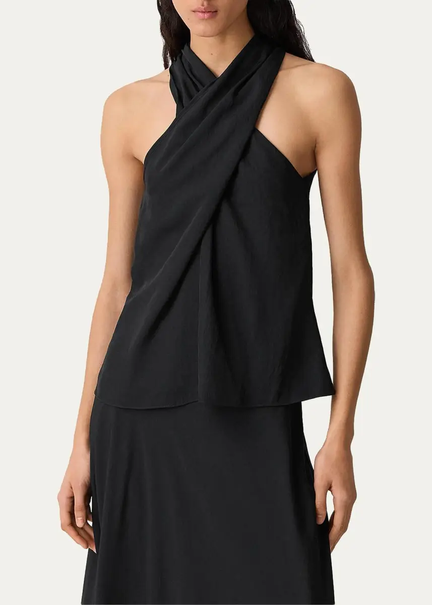 Theory Halter Solid Sleeveless Top | Thumbnail 4