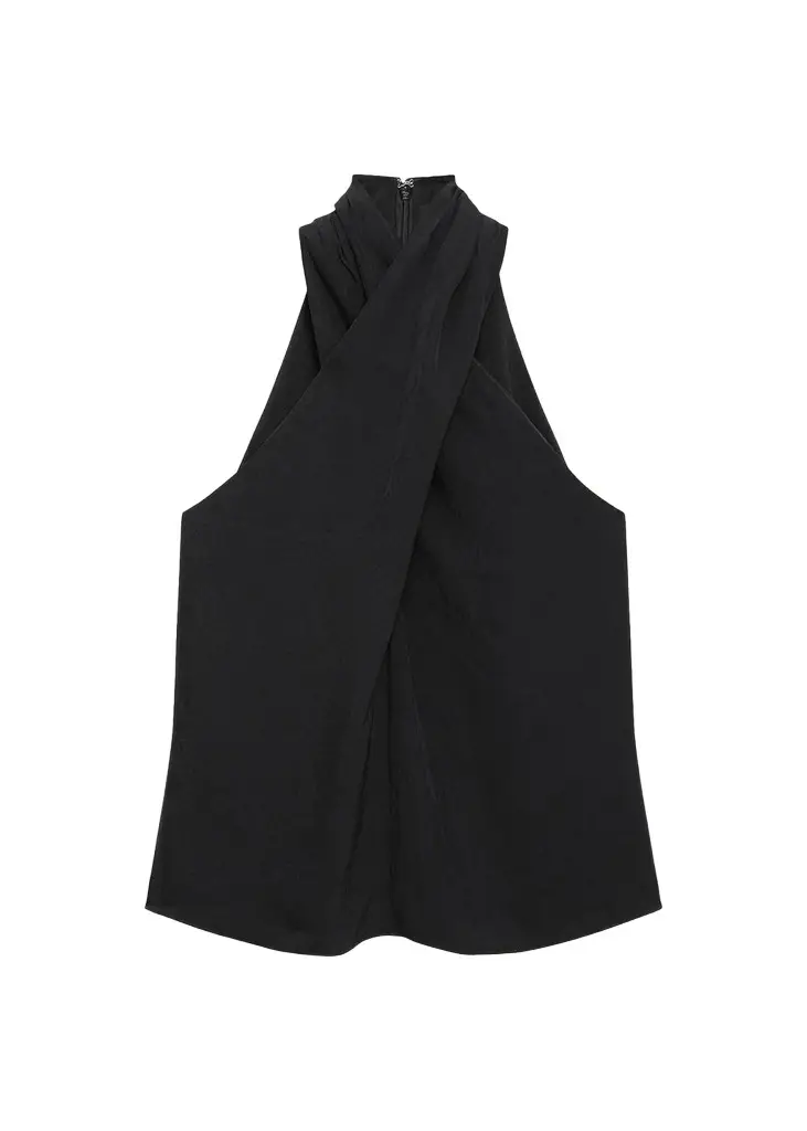 Theory Halter Solid Sleeveless Top