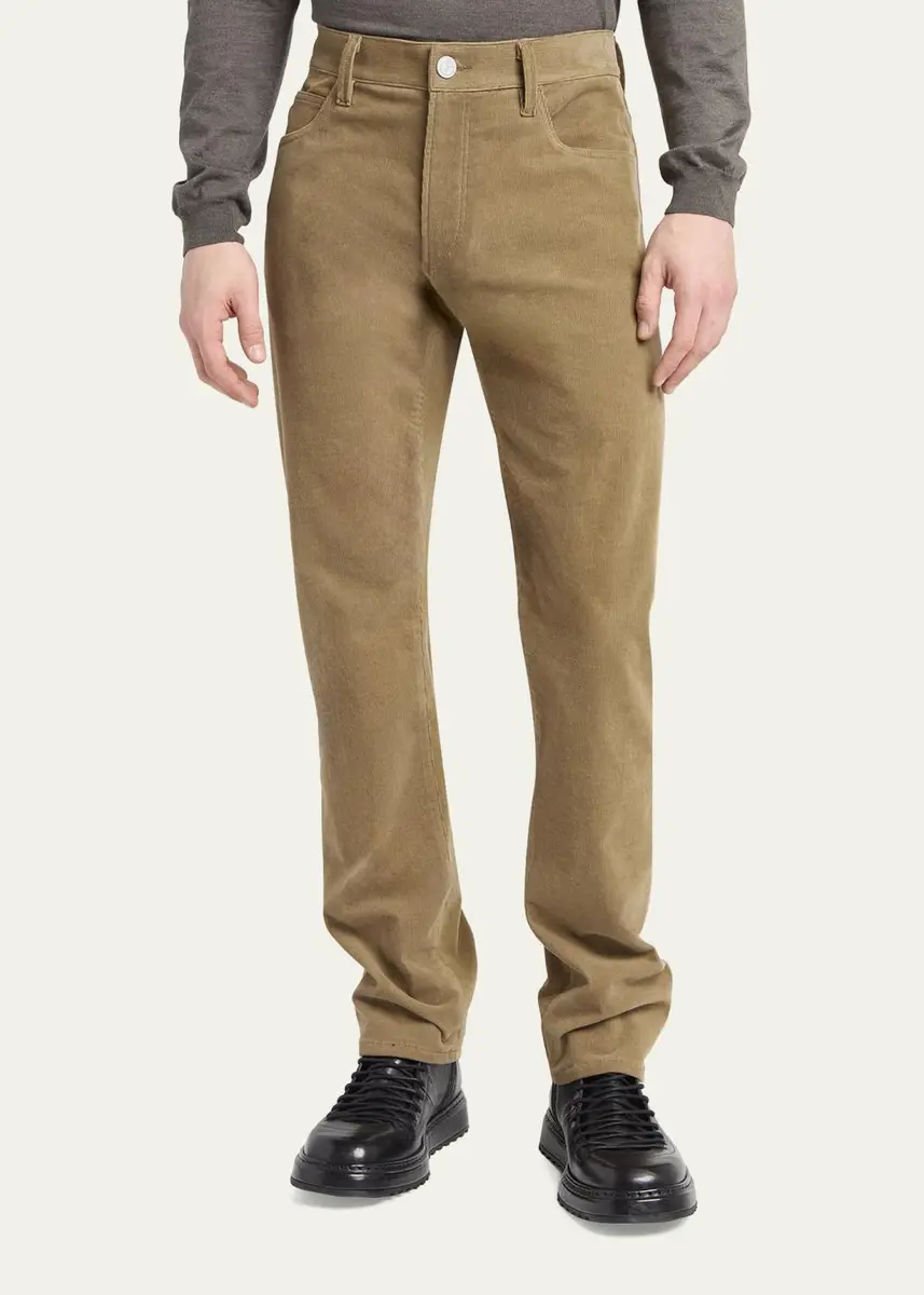 Giorgio Armani Men's Slim-Fit Corduroy Pants | Thumbnail 4