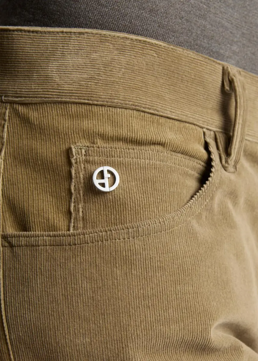 Giorgio Armani Men's Slim-Fit Corduroy Pants | Thumbnail 5