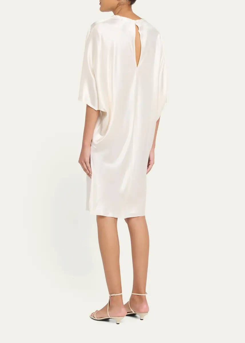 ALL THREE Mila Satin Shift Knee-Length Dress | Thumbnail 3 ALL THREE Mila Satin Shift Knee-Length Dress | Thumbnail 3