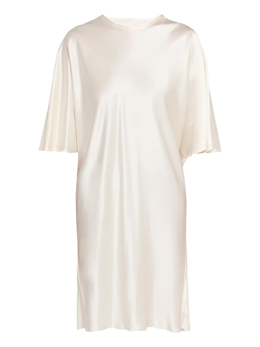 ALL THREE Mila Satin Shift Knee-Length Dress