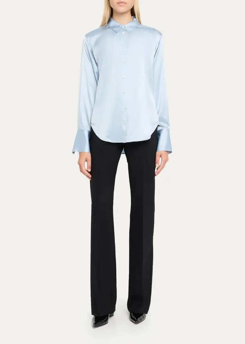 Max Mara Morata Stretch Wool Straight-Leg Pants | Thumbnail 2