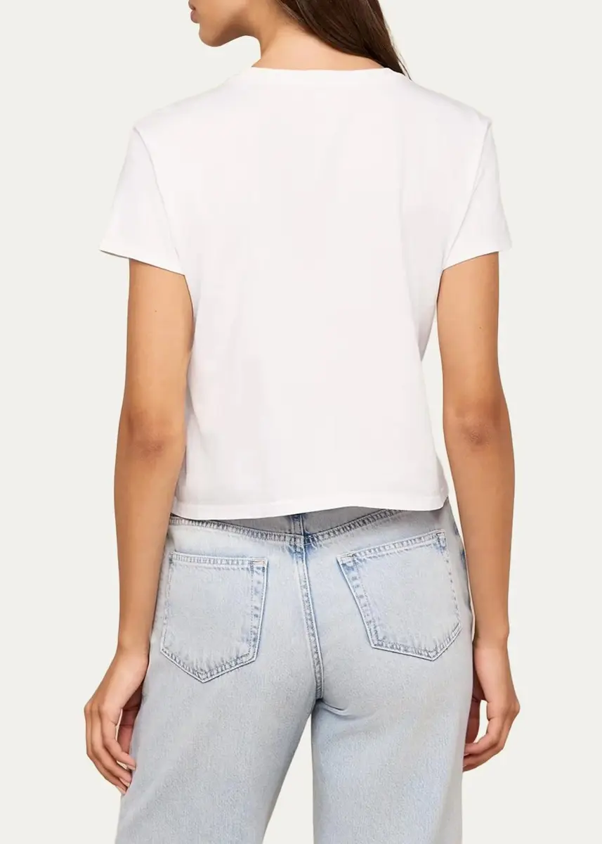 L'Agence Aileen Cotton Crewneck T-Shirt | Thumbnail 3 L'Agence Aileen Cotton Crewneck T-Shirt | Thumbnail 3