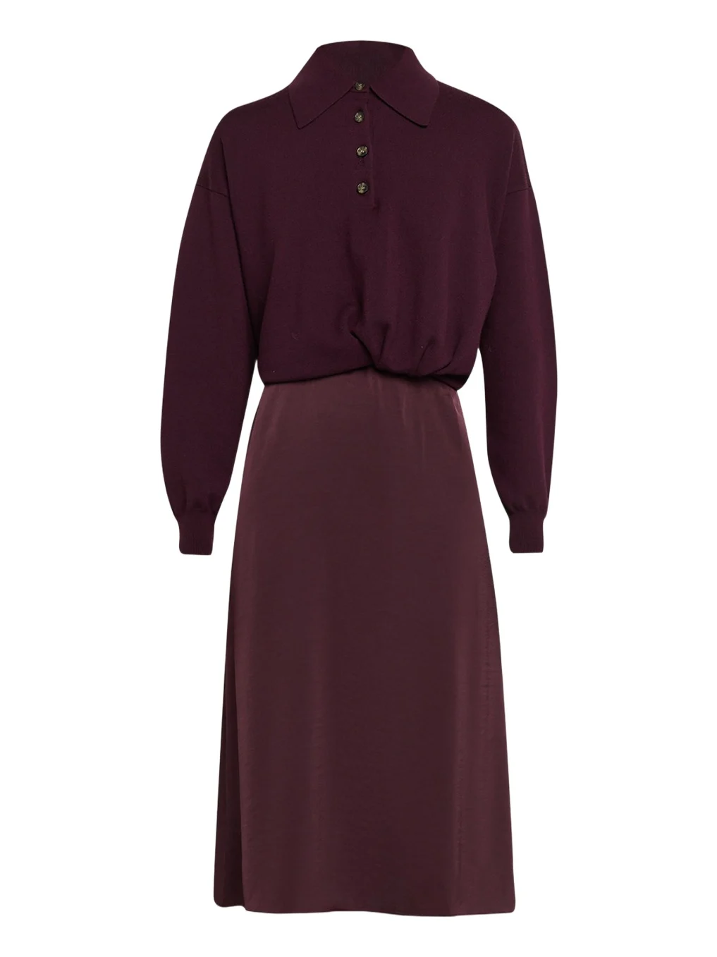3.1 Phillip Lim Ultra-Fine Merino Wool Combo Dress