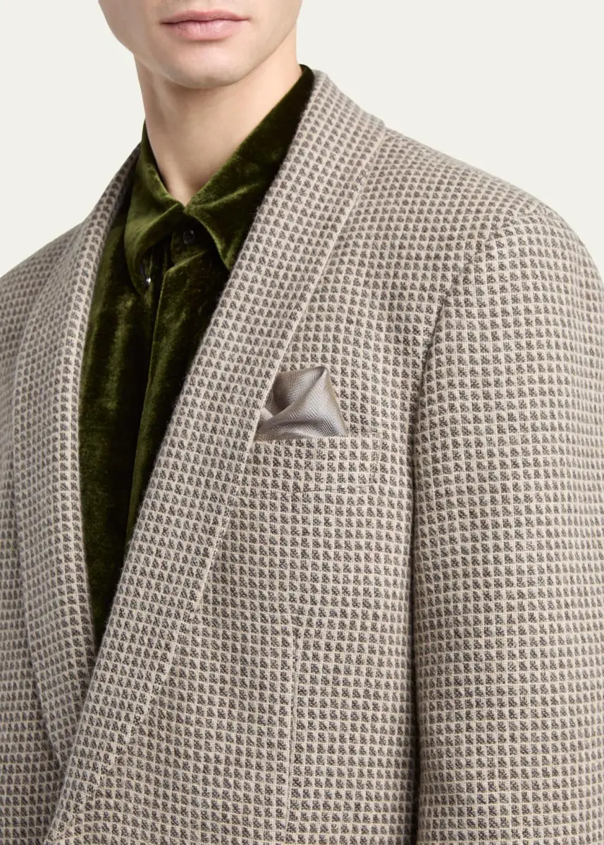 Giorgio Armani Men's Heritage Shawl-Lapel Sport Coat | Thumbnail 5 Giorgio Armani Men's Heritage Shawl-Lapel Sport Coat | Thumbnail 5