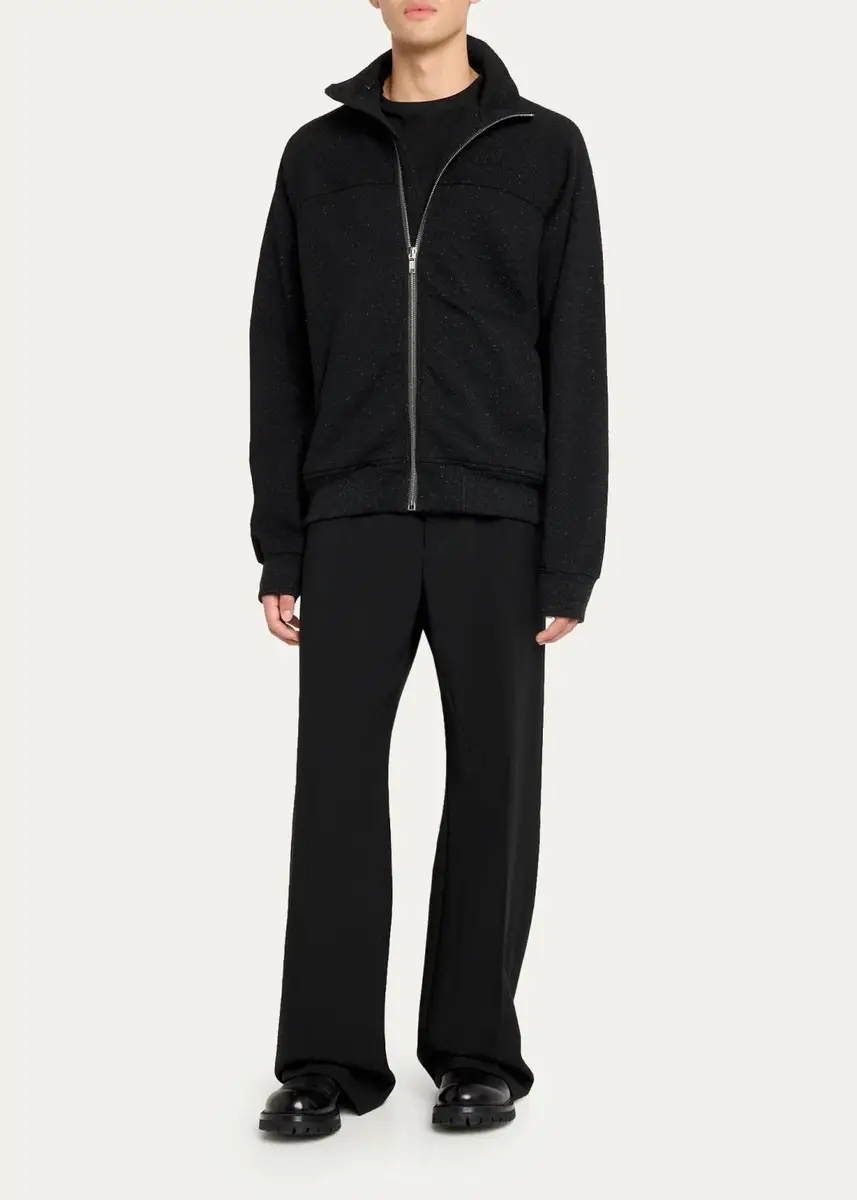 Rick Owens Men's High Neck Full-Zip Jacket | Thumbnail 2 Rick Owens Men's High Neck Full-Zip Jacket | Thumbnail 2