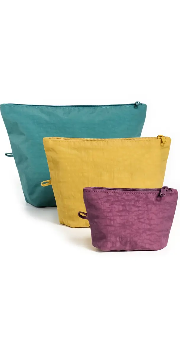 BAGGU Go Pouch Set Jewel Mix One Size | Image 1 BAGGU Go Pouch Set Jewel Mix One Size | Image 1