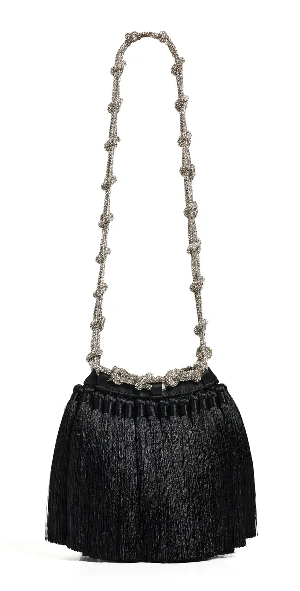 SIMONMILLER Tassel Evening Knotty Bag Black One Size | Image 1 SIMONMILLER Tassel Evening Knotty Bag Black One Size | Image 1