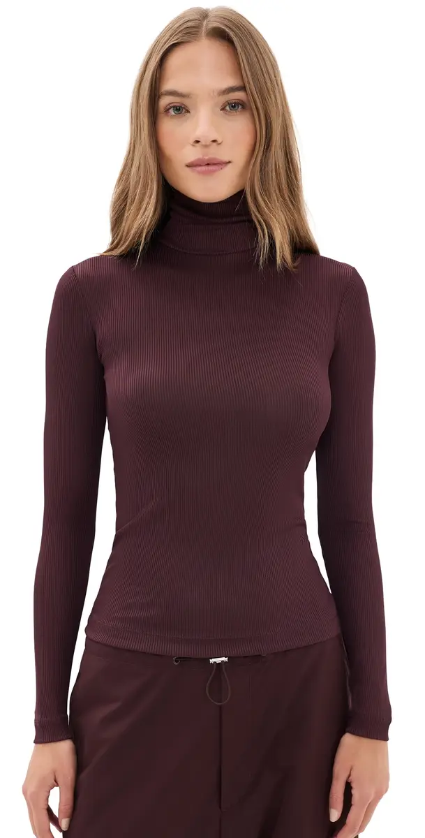 AGOLDE Caryle Turtleneck Top Corinth | Image 1 AGOLDE Caryle Turtleneck Top Corinth | Image 1