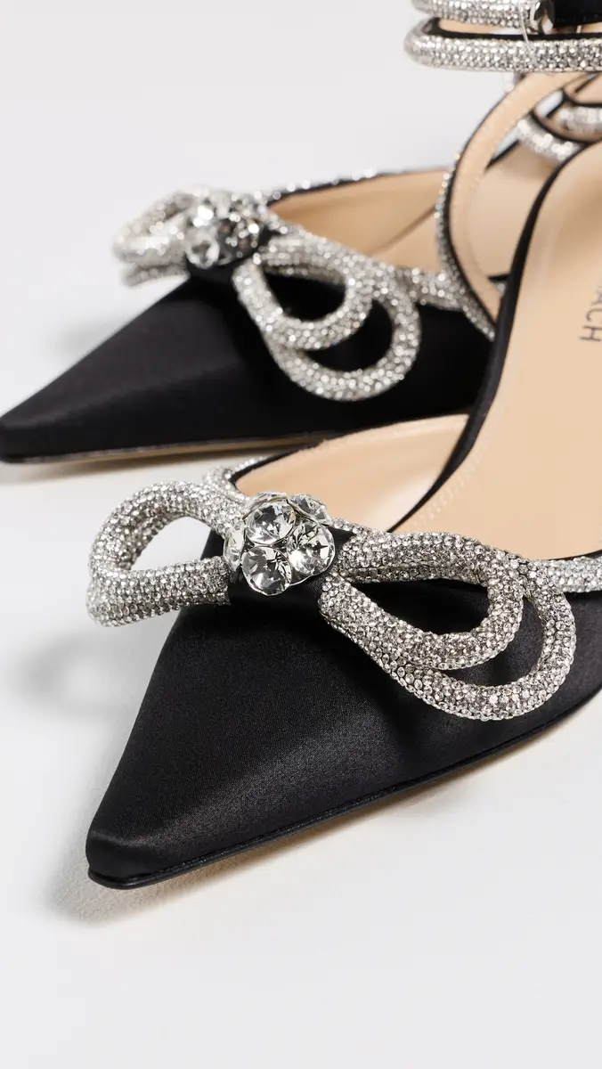 Mach & Mach Double Bow Satin Pumps | Thumbnail 6 Mach & Mach Double Bow Satin Pumps | Thumbnail 6