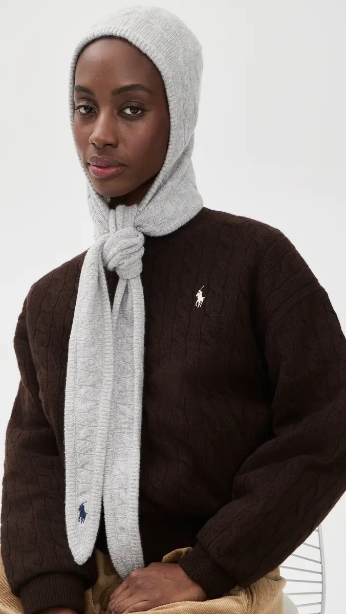 Polo Ralph Lauren Cable Hoodie Wrap | Thumbnail 3