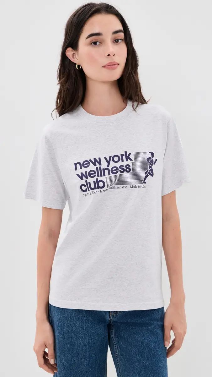 Sporty & Rich USA Wellness Club Tshirt | Thumbnail 3