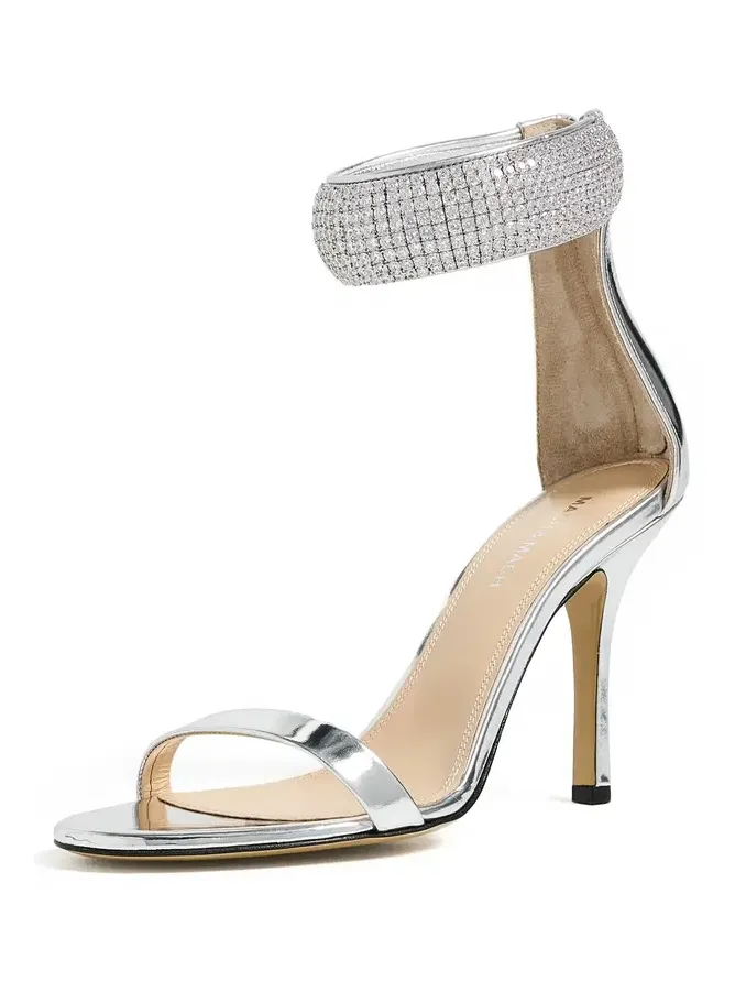 She's a Lady Zircon Gioello Leather Sandals She's a Lady Zircon Gioello Leather Sandals