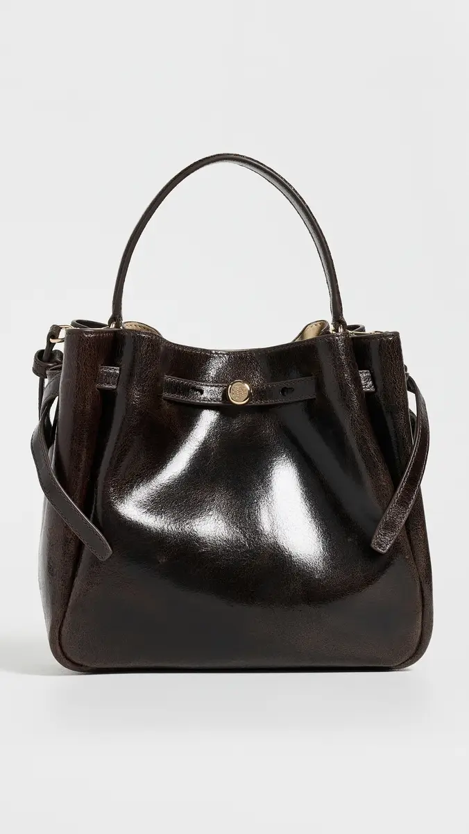 Tory Burch Romy Distressed Bucket Bag | Thumbnail 2 Tory Burch Romy Distressed Bucket Bag | Thumbnail 2