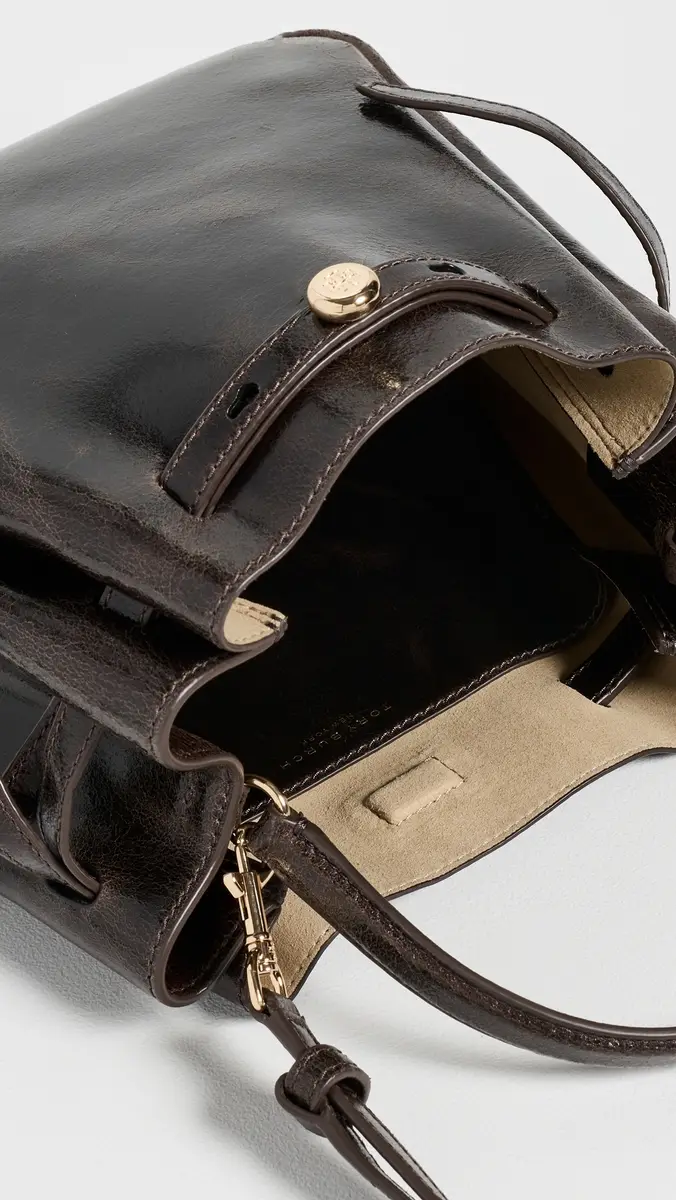 Tory Burch Romy Distressed Bucket Bag | Thumbnail 6 Tory Burch Romy Distressed Bucket Bag | Thumbnail 6