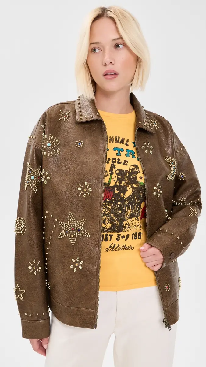 Mother The Zip It Faux Leather Jacket | Thumbnail 2 Mother The Zip It Faux Leather Jacket | Thumbnail 2