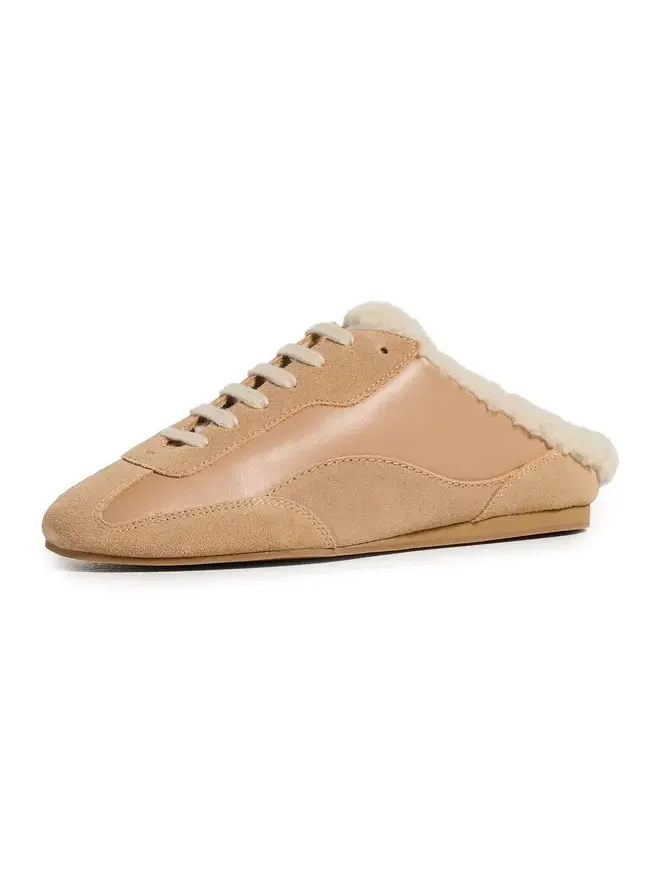 Simkhai Georgie Shearling Slip On Sneakers