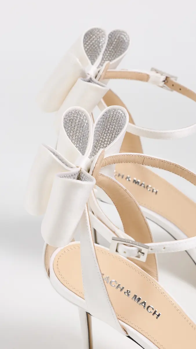 Mach & Mach Le Cadeau Satin Sandals | Thumbnail 6 Mach & Mach Le Cadeau Satin Sandals | Thumbnail 6