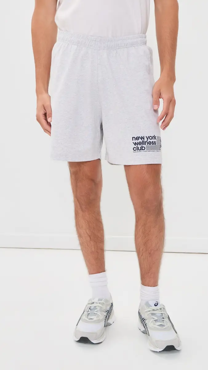 Sporty & Rich USA Wellness Club Gym Shorts | Thumbnail 4 Sporty & Rich USA Wellness Club Gym Shorts | Thumbnail 4