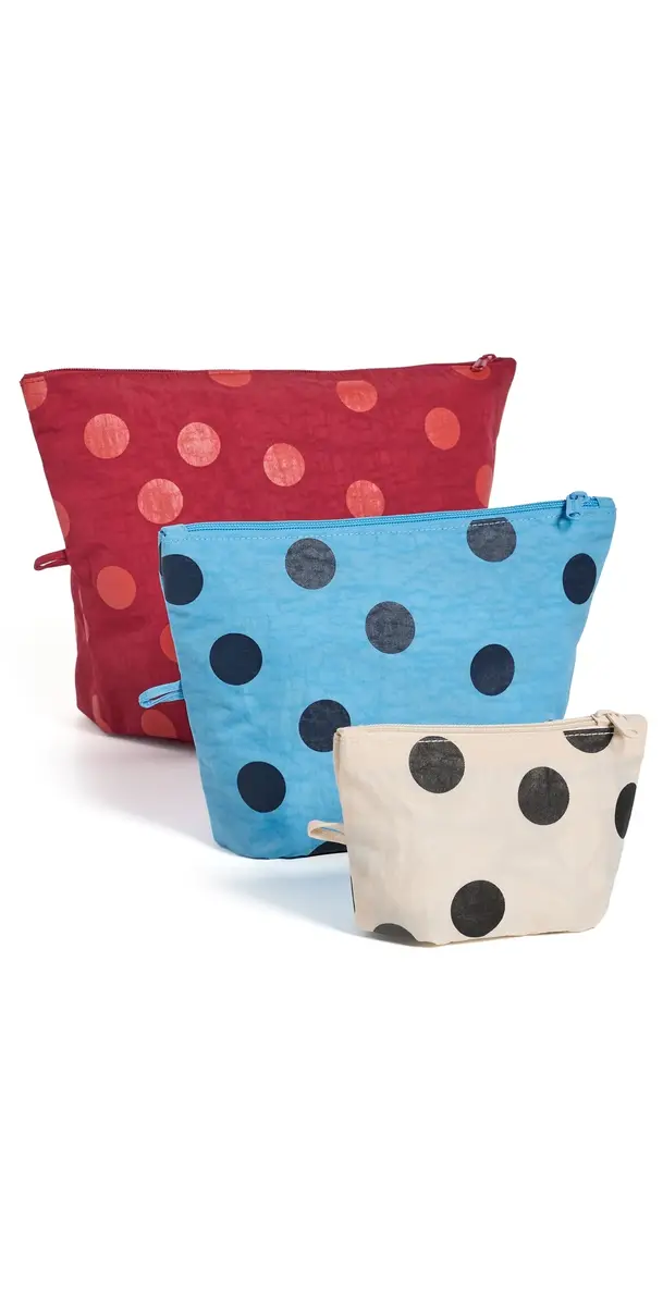 BAGGU Go Pouch Set Polka Dot Mix One Size | Image 1 BAGGU Go Pouch Set Polka Dot Mix One Size | Image 1