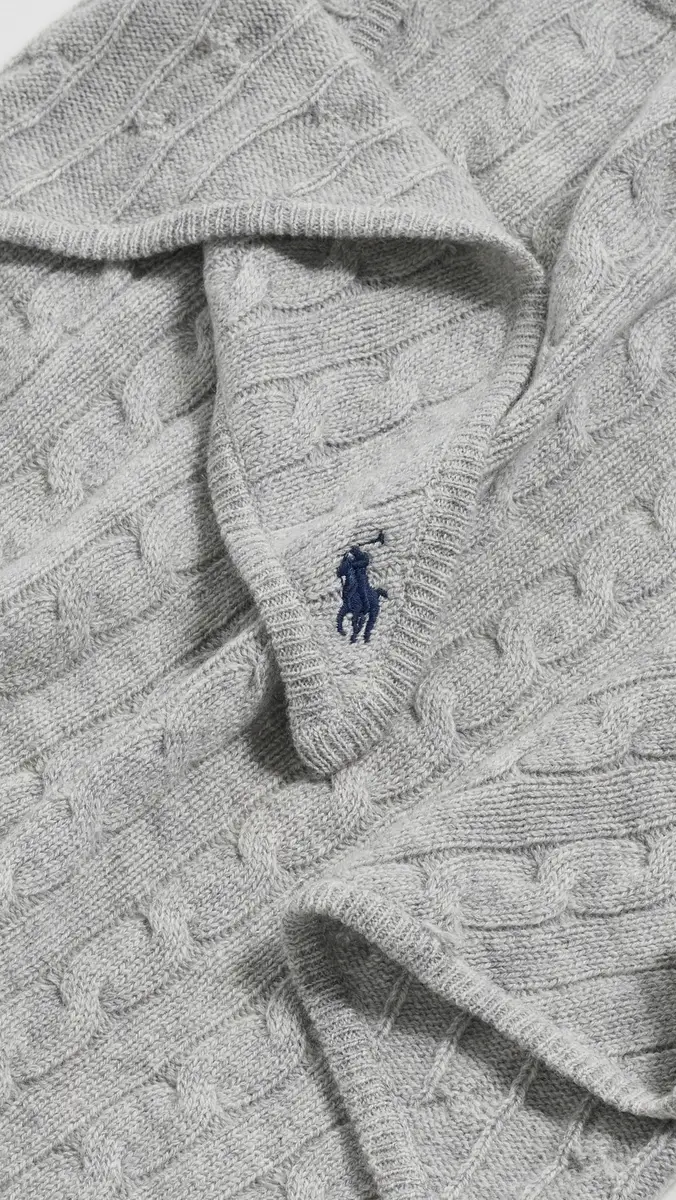 Polo Ralph Lauren Cable Triangle Scarf | Thumbnail 4 Polo Ralph Lauren Cable Triangle Scarf | Thumbnail 4