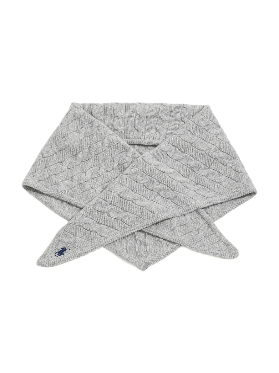 Cable Triangle Scarf