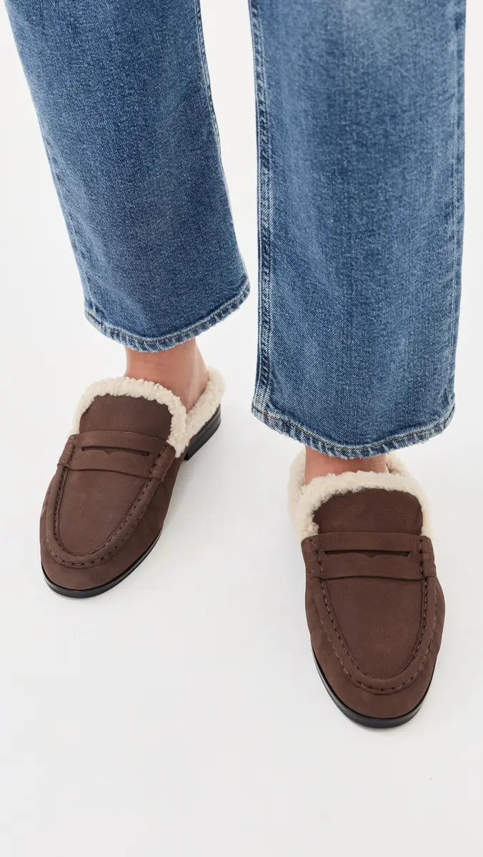 Simkhai Dean Shearling Loafer Mules | Thumbnail 3