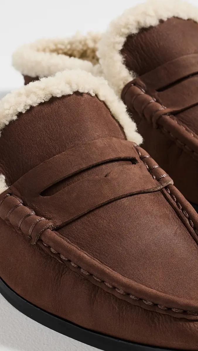 Simkhai Dean Shearling Loafer Mules | Thumbnail 6