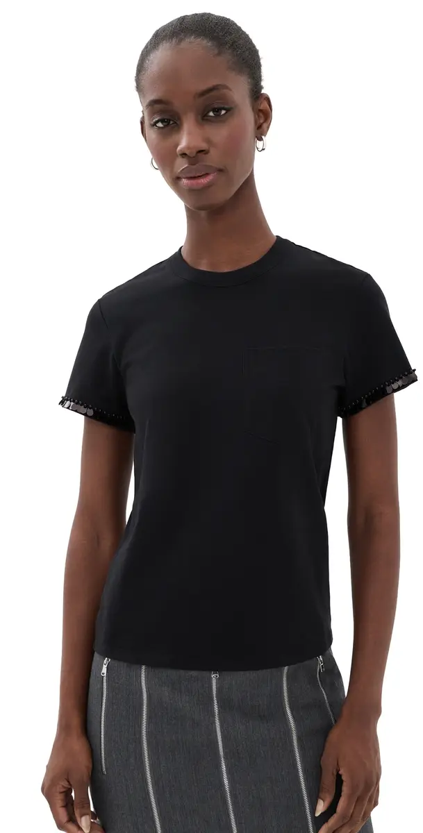 3.1 Phillip Lim Embellished T-Shirt Black L | Image 1 3.1 Phillip Lim Embellished T-Shirt Black L | Image 1