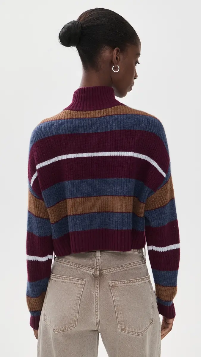 Staud Cropped Hampton Cashmere Sweater | Thumbnail 3 Staud Cropped Hampton Cashmere Sweater | Thumbnail 3