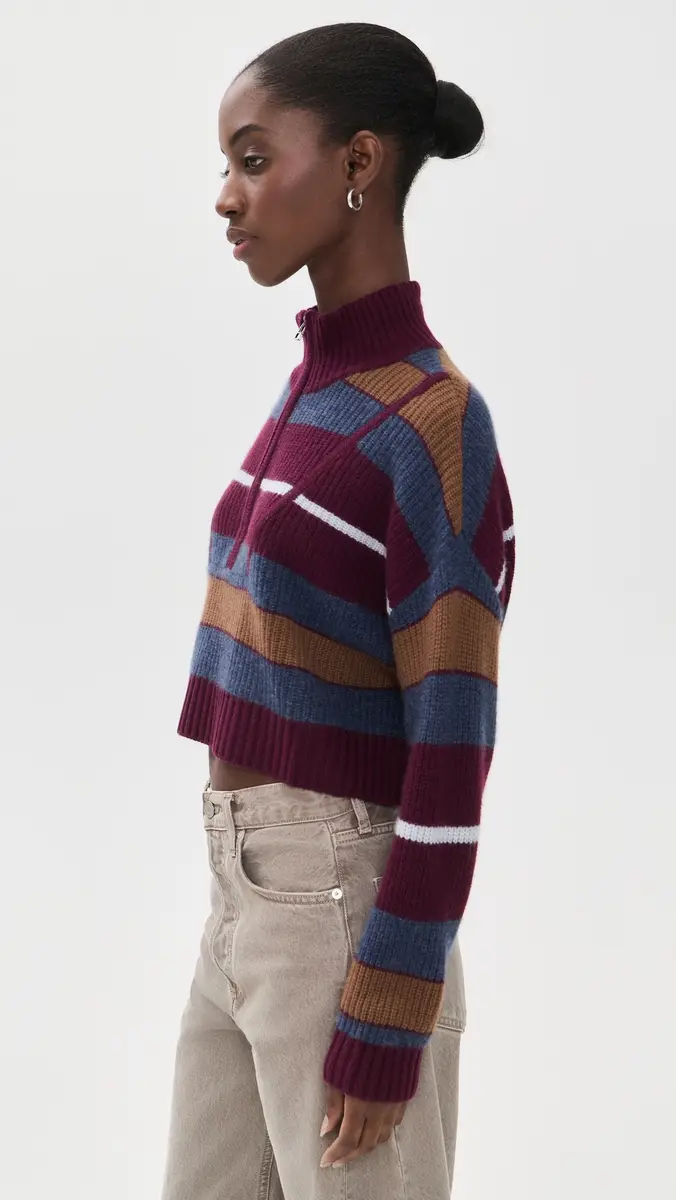 Staud Cropped Hampton Cashmere Sweater | Thumbnail 4 Staud Cropped Hampton Cashmere Sweater | Thumbnail 4