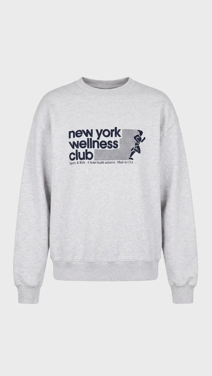 Sporty & Rich USA Wellness Club Crewneck Sweatshirt | Thumbnail 2