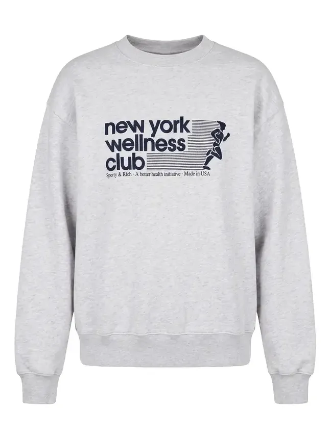 Sporty & Rich USA Wellness Club Crewneck Sweatshirt